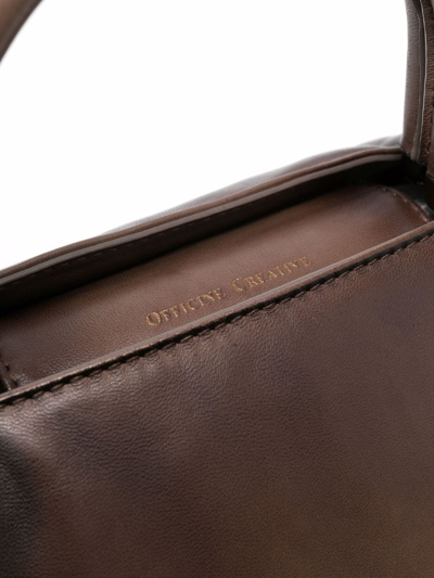Officine Creative Helmet 35 Tote Bag In Brown