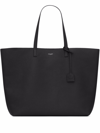 Shop Saint Laurent Large Tote Bag In Black