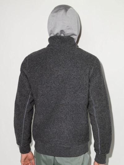 Shop Canada Goose Quarry Lawson Knitted Sweatshirt In Grey