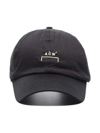 Shop A-cold-wall* Logo-embroidered Baseball Cap In Black