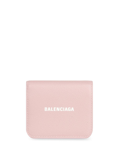 Shop Balenciaga Cash Flap Coin Cardholder In Pink