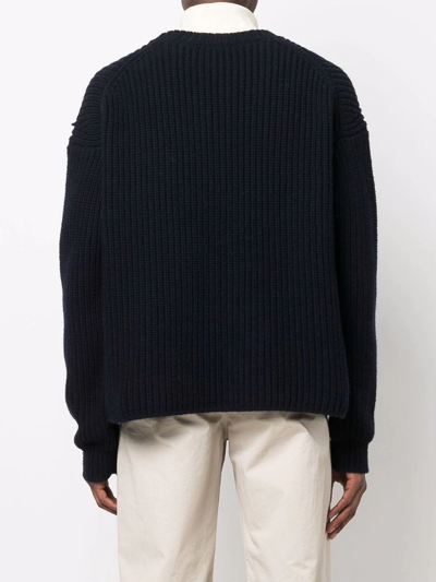 Nanushka Crew-neck Cashmere Jumper In Blue