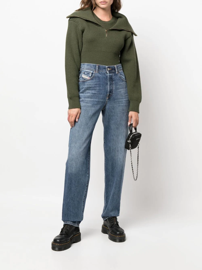 Shop Diesel 1956 Straight-leg Jeans In Blue