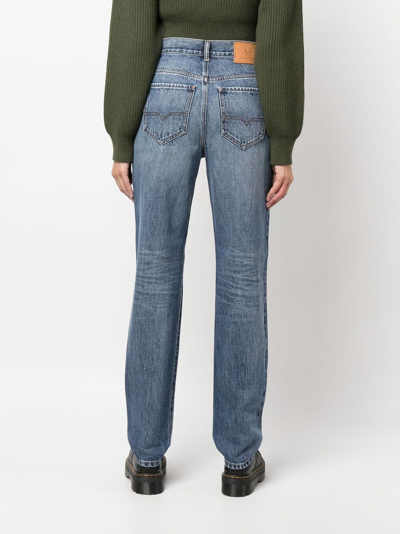 Shop Diesel 1956 Straight-leg Jeans In Blue