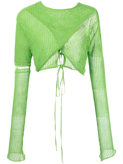 Shop Roberta Einer Loona Knit Top In Green
