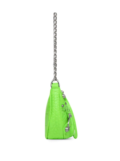 Shop Balenciaga Le Cagole Mini Shoulder Bag In Green