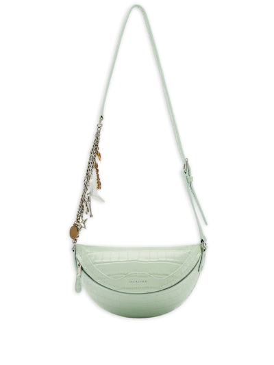 Shop Balenciaga Souvenir Xxs Belt Bag In Green