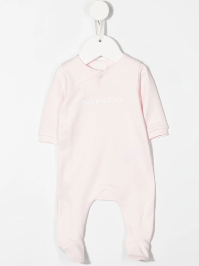 Shop Givenchy Logo-print Cotton Pajama Set In Pink