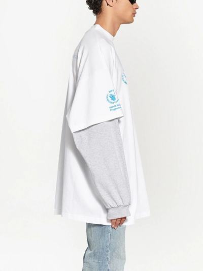 BALENCIAGA WFD DOUBLE-SLEEVES T-SHIRT 