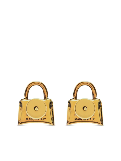 Shop Balenciaga Xs Bag Studs In Gold