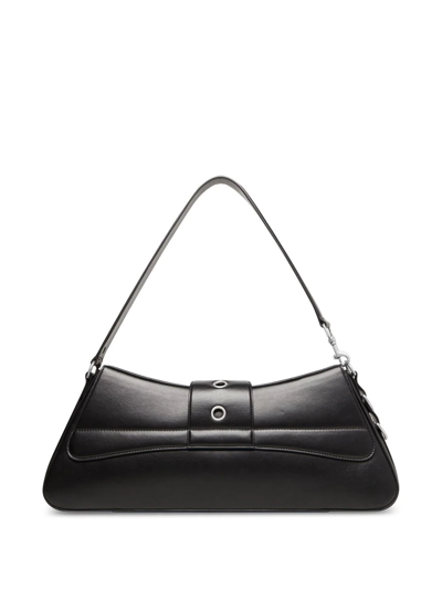 Shop Balenciaga Lindsay Large Shoulder Bag In Black