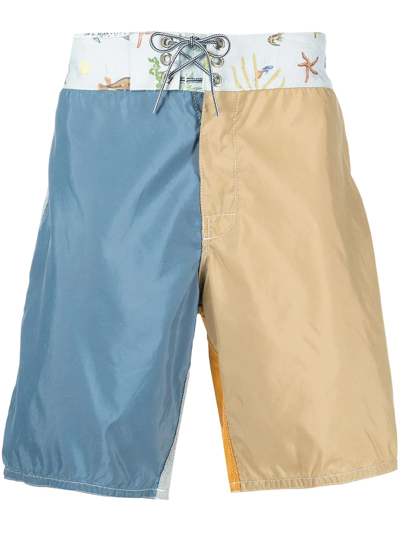 Shop Nick Fouquet 311  X Birdwell Board Shorts In Multicolour