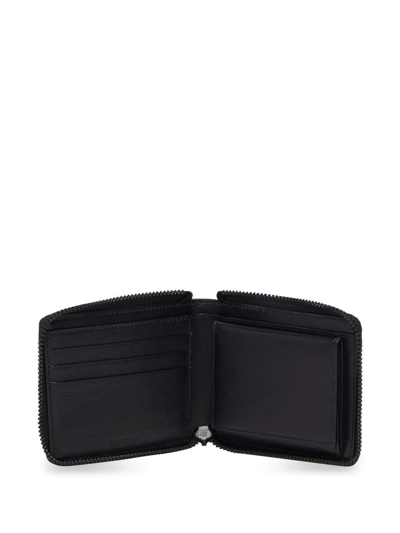 Shop Balenciaga Embossed-finish Detachable-strap Wallet In Black