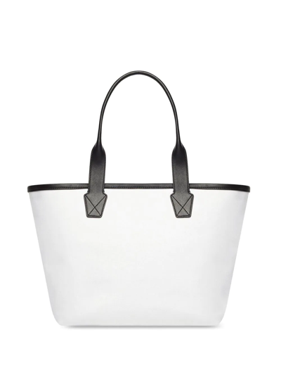 Shop Balenciaga Small Jumbo Logo Tote Bag In White