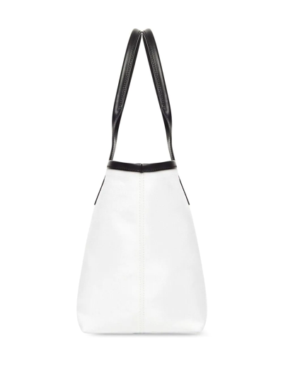 Shop Balenciaga Small Jumbo Logo Tote Bag In White