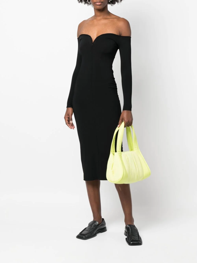Themoirè Padded-panel Tote Bag In Yellow