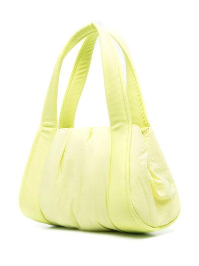 Shop Themoirè Padded-panel Tote Bag In Yellow