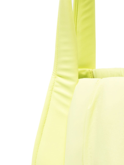 Themoirè Padded-panel Tote Bag In Yellow
