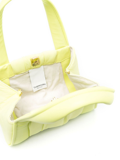 Themoirè Padded-panel Tote Bag In Yellow