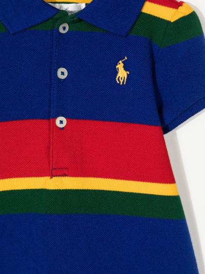Shop Ralph Lauren Logo-embroidered Polo Shirt In Multicolour
