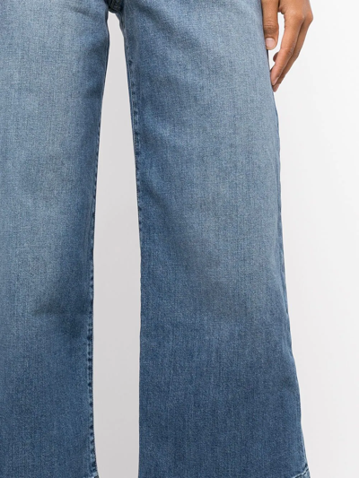 Shop Jonathan Simkhai Standard Jude High-rise Wide-leg Jeans In Blue