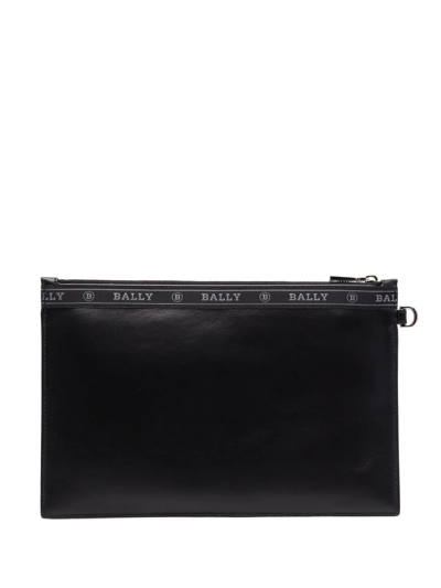 Shop Bally Benery Logo-trim Leather Wallet In Black