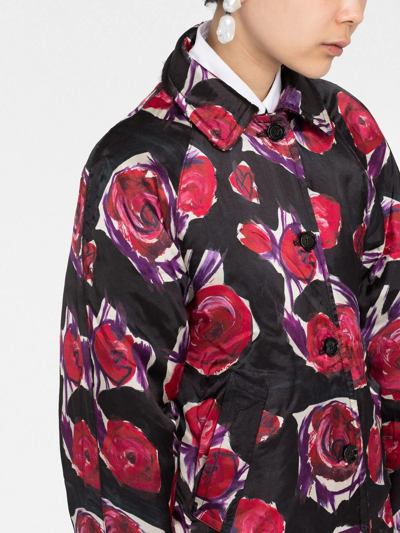 Marni Reversible Wool Blend Bomber Jacket In Red