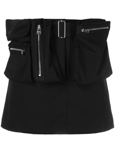 Shop Jw Anderson Zip-detail Miniskirt In Black
