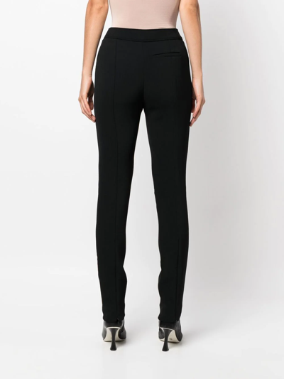 Shop Proenza Schouler Bi-stretch Crepe Slim Trousers In Black