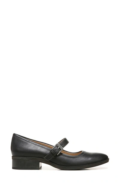 Natural Soul Ramona Mary-jane Pump In Black Smooth