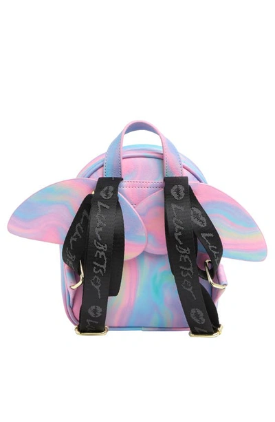 Shop Luv Betsey By Betsey Johnson Movable Winged Mini Backpack In Rainbow Marble