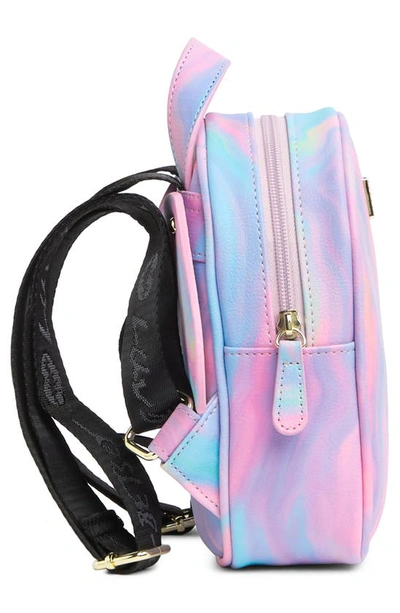 Shop Luv Betsey By Betsey Johnson Movable Winged Mini Backpack In Rainbow Marble