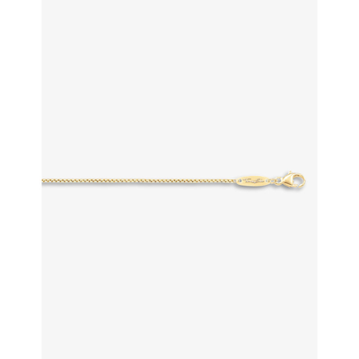 Shop Thomas Sabo Mens Silver Venezia 18ct Yellow Gold-plated Sterling Silver Chain Necklace