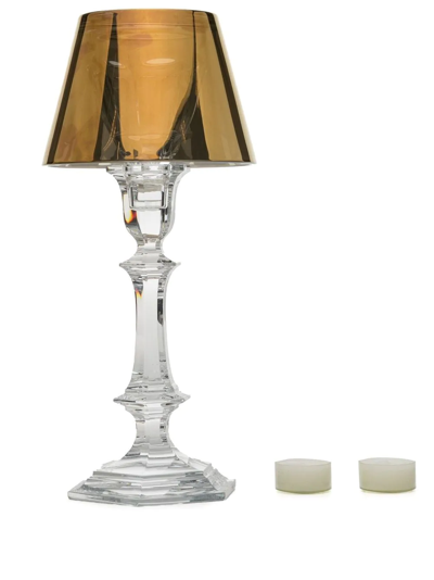 Shop Baccarat Harcourt Our Fire Candlestick (32.5cm) In White