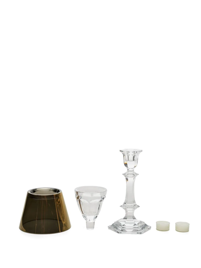 Shop Baccarat Harcourt Our Fire Candlestick (32.5cm) In White