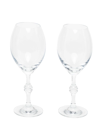 Shop Baccarat Jcb Passion Champagne Glasses (set Of 2) In White