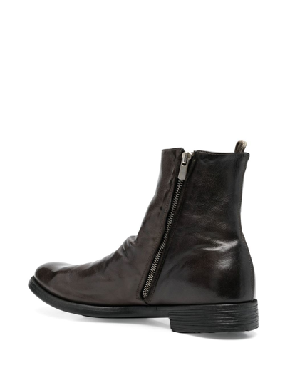 Shop Officine Creative Chelsea Ankle Boots In Brown