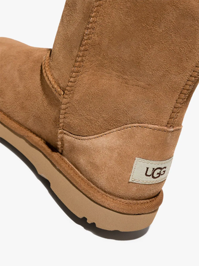 Shop Ugg Classic Short Ii Shearling Boots In Neutrals