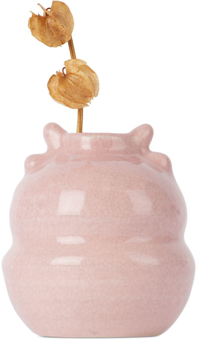 Jars Céramistes Pink Les Sages Limited Edition Lucrece Vase In Rose