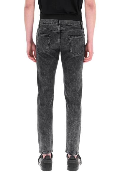 Shop Dolce & Gabbana Slim Fit Jeans With Boxers In Variante Abbinata (grey)