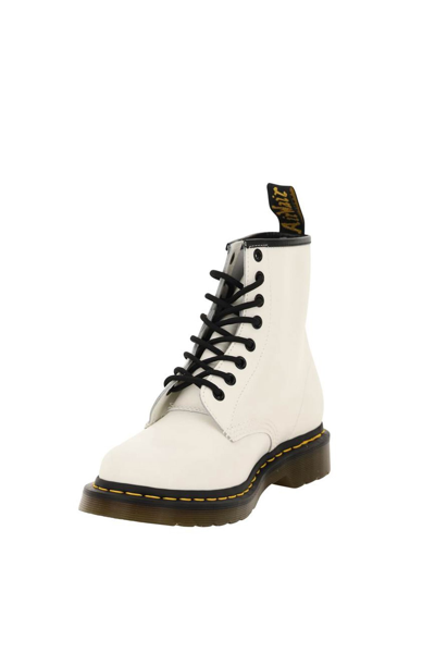 Shop Dr. Martens' 1460 Smooth Lace-up Combat Boots In White (white)
