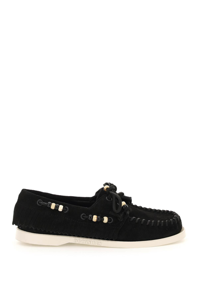 Shop Alanui X Sebago Dockside Loafers In Embassy Black (black)