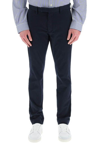 Shop Polo Ralph Lauren Stretch Chino Trousers In Aviator Navy (blue)