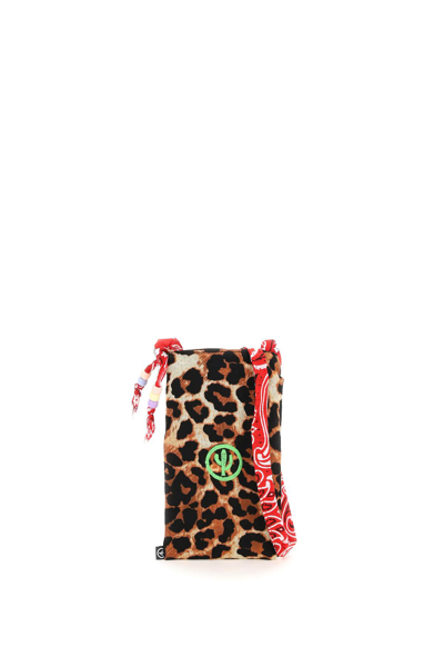 Shop Arizona Love Bandana Phone Case In Red Leopard Print (brown)