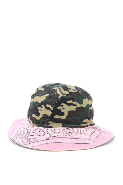 Shop Arizona Love Bob Bandana Bucket Hat In Camo Pink (pink)