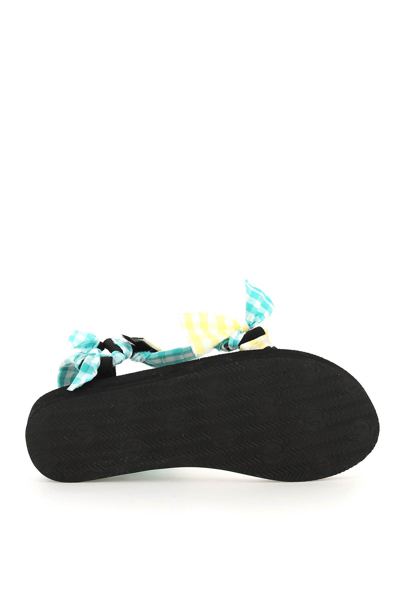 Shop Arizona Love Trekky Vichy Sandals In Yellow Mint (yellow)