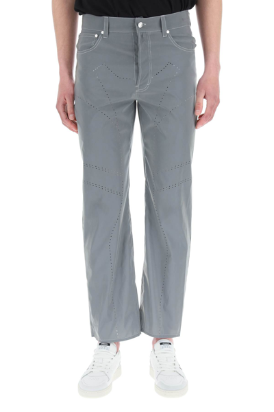 Shop 032c Reflective Pants In Silver (grey)