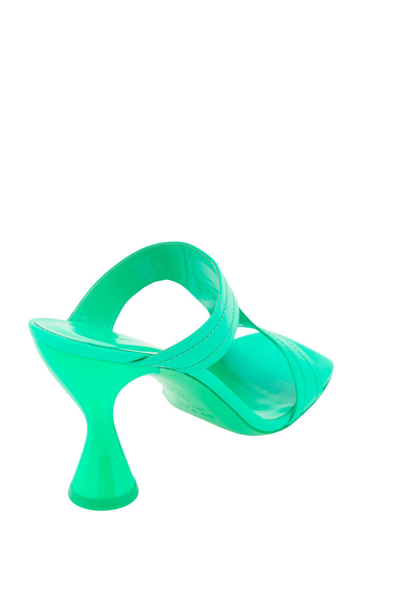 Shop By Far Tanya Mules In Super Green (green)