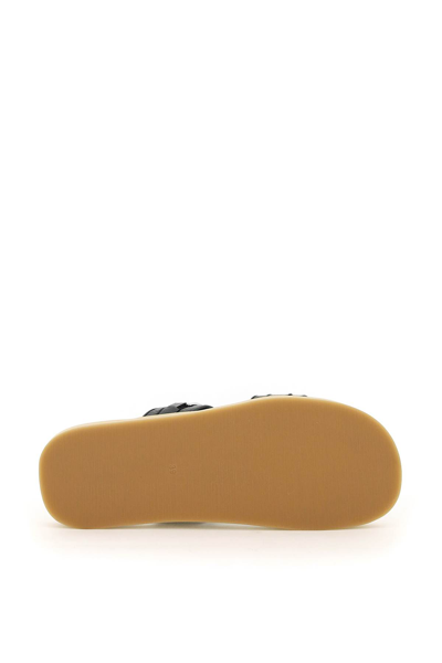 Shop By Far Leather Easy Slipper In Black (black)