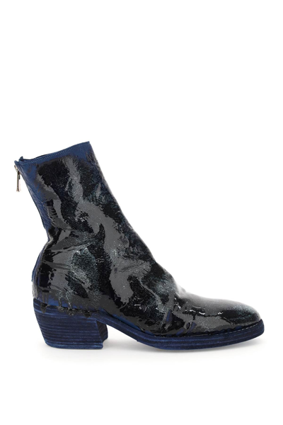 Shop Guidi Glittered Boots In Co89t (blue)